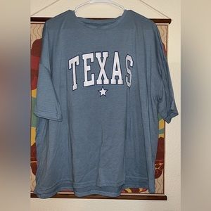 Blue shirt With Texas Letters